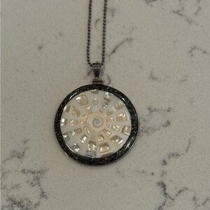 Sterling Silver‎ Abalone Pendant Necklace